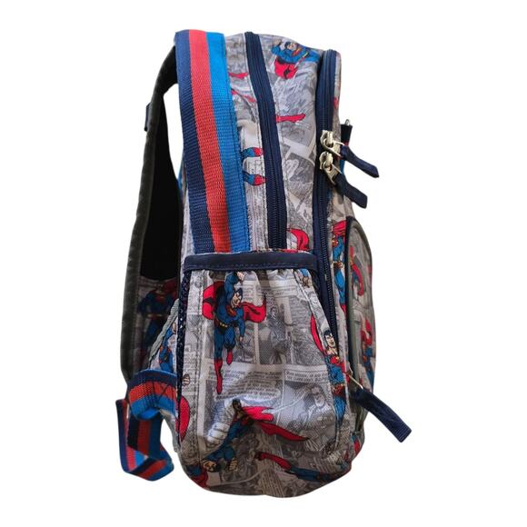 Pottery Barn Kids Superman Toddler Backpack DC Comics Back pack Gray PBK Bag - Picture 3 of 8